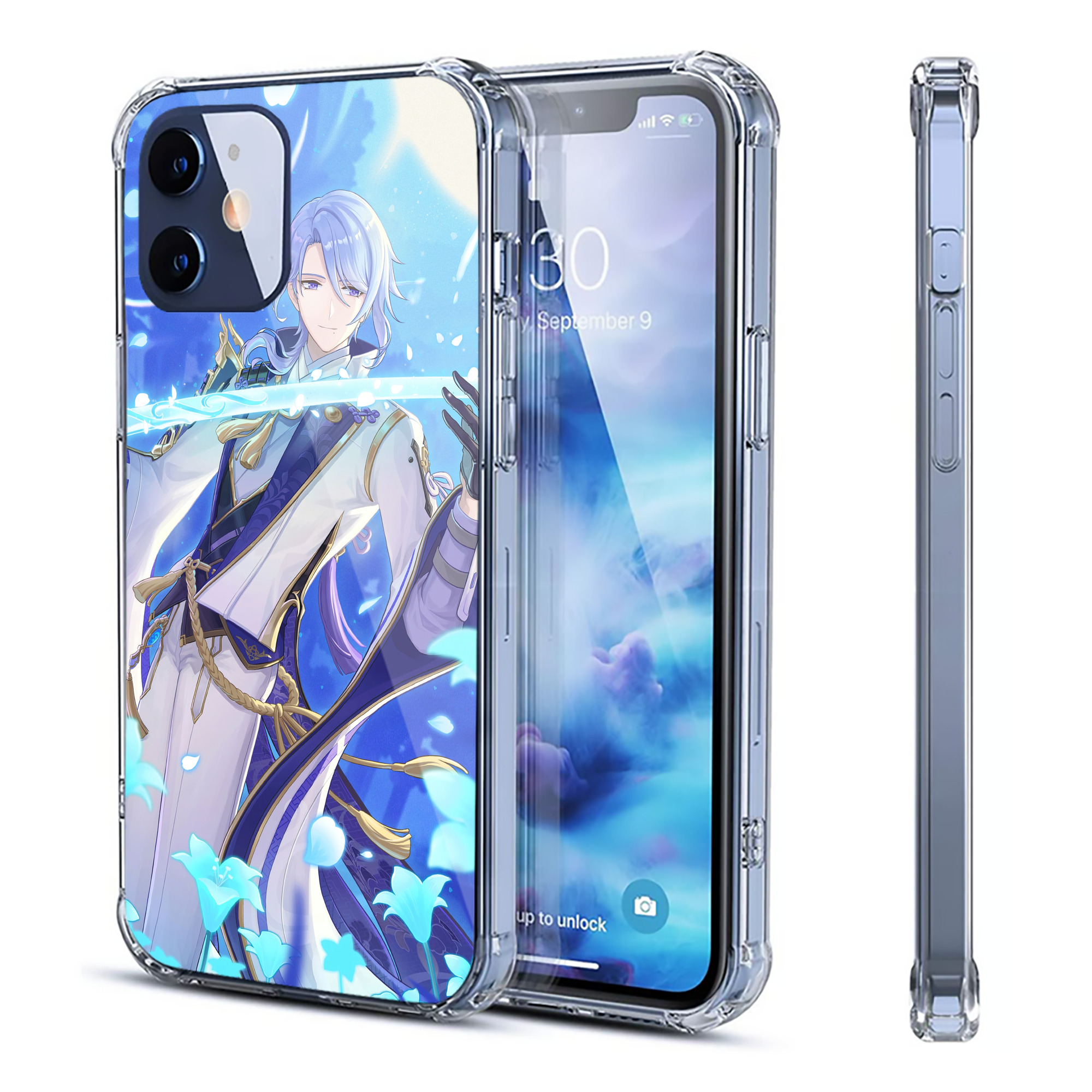 げんし神 genshin 【iPhone 12シリーズ対応】透明スマホケース（クリアソフトケース）